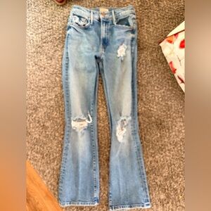 MOTHER denim jeans THE INSIDER ANKLE sz 24 cropped